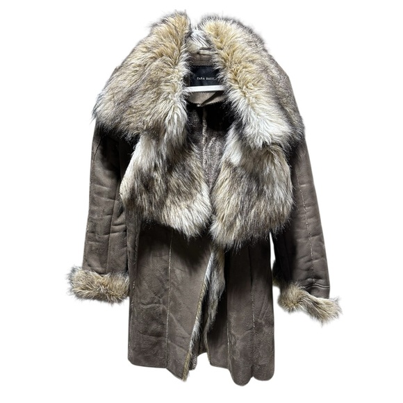 Zara Brown Toggle Coat - Picture 3 of 13